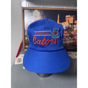 Vintage Florida Gators ANNCO Snapback Hat 90s NCAA Albert Logo Made Taiwan Blue